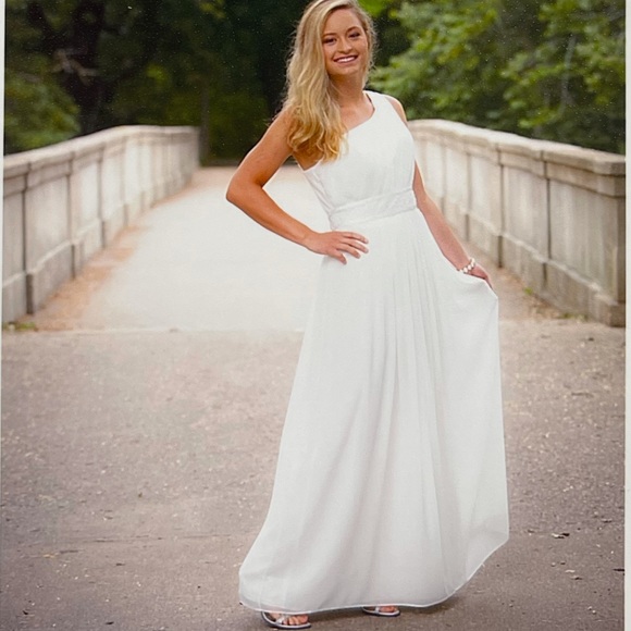 Bill Levkoff One-Shoulder Gown - Picture 1 of 4